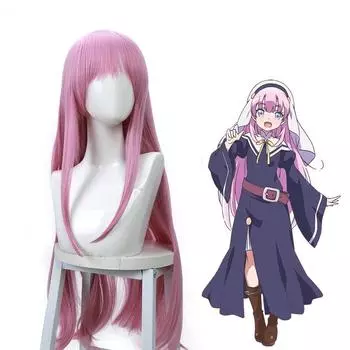 Аниме 80 см фиолетовые женские длинные прямые парики Хина Сато косплей аниме парики термостойкость костюм для Хэллоуина парики 77-80cm фиолетовый
