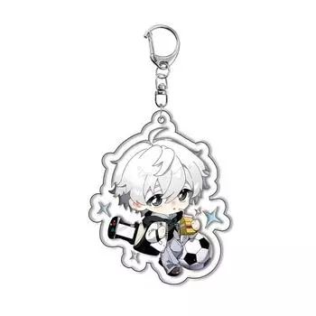 Anime Acrylic Keychain Blue Lock Cute Cartoon Bag Pendant Keyring Cosplay Gifts