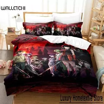 Anime Akame ga Kill Esdeath Bedding Set Boys Girls Twin Queen Size Duvet Cover Pillowcase Bed Kids Adult Home Textile 70x133cm 2pcs