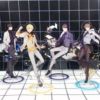 Аниме акриловая подставка, экшн-фигурка, игрушка «Любовь и продюсер» Ли Зеян Сюй Мо, двухсторонняя настольная подставка из ПВХ, модель игрушки 1