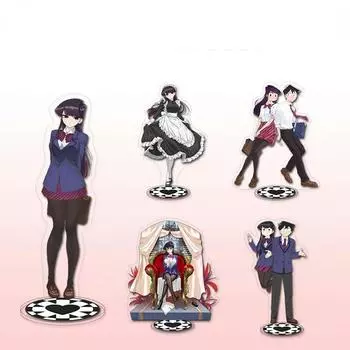 Аниме акриловая подставка фигурка Коми не может общаться ПВХ настольная подставка модель игрушки