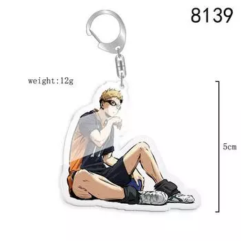 Аниме Акриловый Уникальный Брелок для Ключей в Виде Баскетбола для Отличительного и Веселого Украшения Автомобиля 1