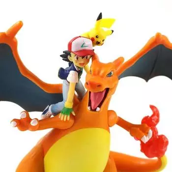 Аниме Ash Ketchum Lizardon Mega Charizard, экшн-фигурка, модель игрушки для детей, подарок на день рождения, куклы 20cm