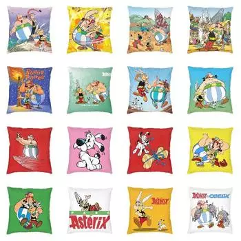 Аниме Asterix Obelix Idefix пледы наволочки Декор для дома приключения комикс Dogmatix диван стул наволочка квадратная наволочка 30x30cm 12x12in