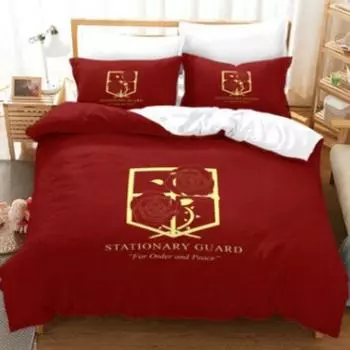 Аниме Атака титанов 3D печатный комплект постельного белья пододеяльник наборы наволочек постельное белье постельное белье размер Queen King Single EU single(135x200cm)