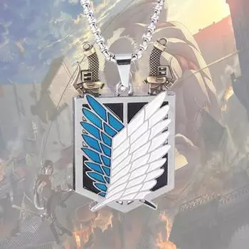 Аниме Атака Титанов Ожерелье Shingeki No Kyojin Крылья Свободы Обзор Меч Ожерелье в стиле Панк для Женщин Мужчин Cospaly Ювелирные Изделия Подарок
