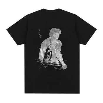 Аниме Baki The Grappler футболка Demonic Mantis Yujiro Hanma футболки мужские хлопковые повседневные футболки с короткими рукавами большого размера унисекс XXL