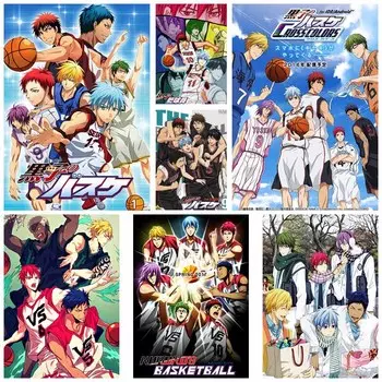 Аниме Баскетбол Куроко Плакат Белая бумага Ретро постеры и принты Настенная живопись Домашний декор Гостиная Бар Украшение Настенные картины 30x21cm