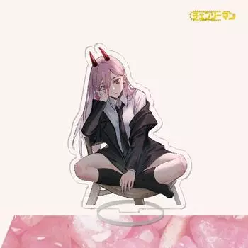 Аниме бензопила человек акриловая подставка для персонажей косплей окрашенный декор стола орнамент подарок модели «сделай сам» 16CM