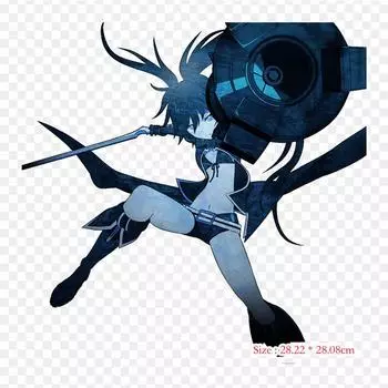 Аниме Black Shooter Black Shooter The Game Патчи для одежды Теплопередающие термонаклейки DIY Моющиеся футболки Железо на переносе патчей