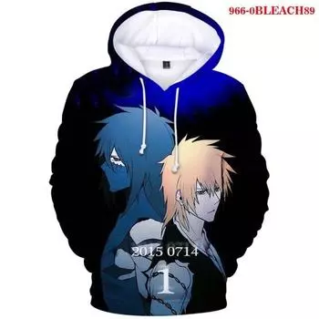 Anime Bleach Print 3d Men S Hoodies Fashion Casual Sweatshirts Autumn Warm Pullovers Hooded Women Bleach New Hoodie Sweatshirts XXS