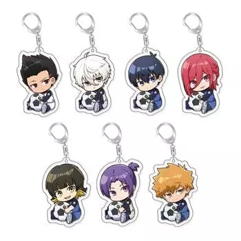 Аниме Blue Lock Keyrings Figures Chigiri Hyoma Michael Kaiser Itoshi Rin Acrylic Keychains Cute Bag Decor Подвеска Подарок