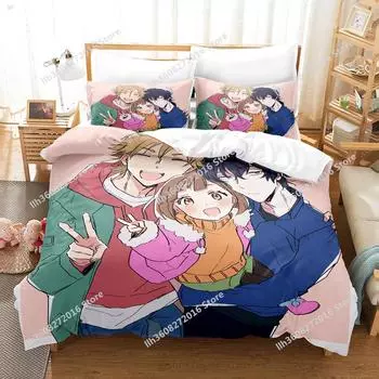 Anime Buddy Daddies Bedding Set Single Twin Full Queen King Size Bed Set Teenager Bedroom Sheet set 3D Print Anime bed sheet set EU Twin 135x200cm