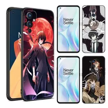 Аниме Bungo Stray Dog черный силиконовый чехол для телефона OnePlus 9 10 11 12 ACE 2V Pro 9RT 10T 10R Nord CE 2 3 Lite N10 N20 N30 5G OnePlus 11 5G