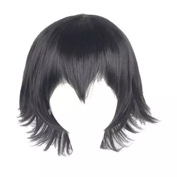 Аниме Bungo Stray Dogs Ranpo Edogawa Косплей Костюм Детективная куртка Униформа Wig Only,35cm/13.78in
