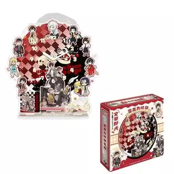 Аниме Bungou Stary Dogs Фигурка Таймер Часы Подставка Модель Осаму Дазай Накадзима Ацуши Акриловые Украшения Подарки Bungou Stary Dogs