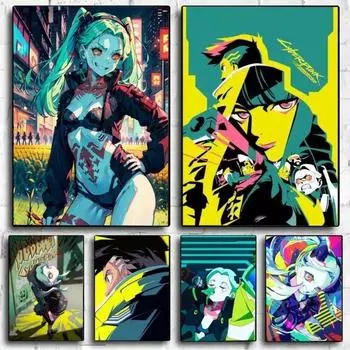 Anime C-Cyberpunk E-Edgerunners Poster No Framed Canvas Painting Poster Wall Art Painting Bedroom Study 21cm30cm NoFrame