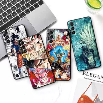 Чехол-аниме для Samsung Galaxy S20 FE S9 S21 S10 S22 Ultra 5G S21 Plus S7 S10e S8 черный мягкий бампер Dragon G-Gokus чехол Funda Samsung S7
