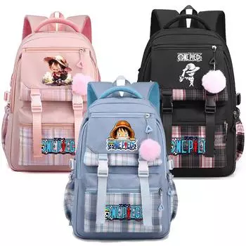 Аниме цельный рюкзак для подростков, школьная сумка для девочек и мальчиков, студенческая детская сумка для книг, мужская и женская дорожная сумка Mochila