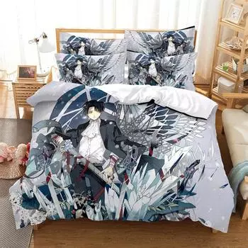 Anime characters Bedding Set Duvet Cover Set 3d Bedding Digital Printing Bed Linen Queen Size Bedding Set Fashion Design 24 70x133cm 2pcs
