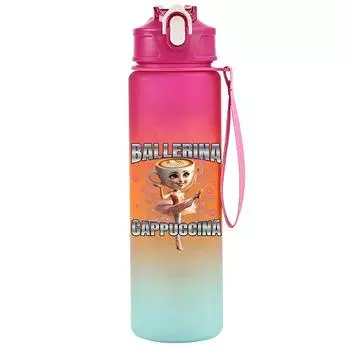 Anime Cute Tuang Tuang Tuang Printed 750Ml Water Bottle Anime Cartoon Large Capacity Drinking Cup Portable Outdoor Sports Water Cup Children Gift