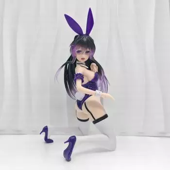 Anime DATE A LIVE Yatogami Tohka FigureBunny Girl Kneeling Posture Desktop Gift Collection Decoration Ornaments PVC Toy