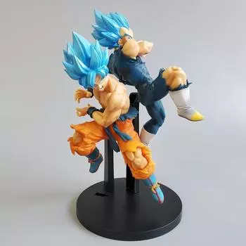 Аниме DBZ Super Goku Vegeta, фигурка с синими волосами, игрушки из ПВХ, детская коллекция, подарок
