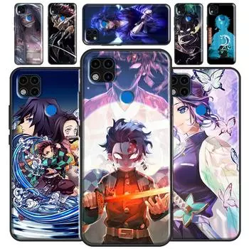 Аниме Demon Slayer Funda для Xiaomi Redmi Note 10S 9S 8T 9 Note 10 Pro Note 11 Pro Redmi 9C 9A 9T мягкий чехол Redmi 7A