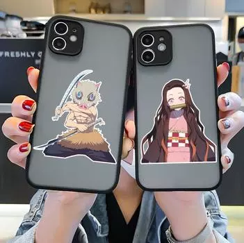 Твердый матовый чехол для телефона «Убийца Демонов» в стиле аниме «Манга» для iPhone 6 6s 7 8 Plus X XR XS Max 11 12 Pro Max mini iPhone 7 8