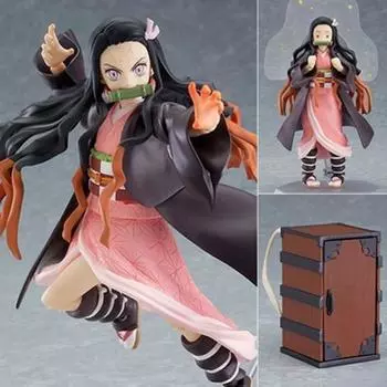 Аниме Demon Slayer Kamado Nezuko 508-DX Figma Deluxe Edition Фигурка ПВХ Коллекция Модель Игрушки Подарок