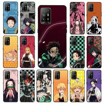 Чехол для телефона Anime Demon Slayer Kimetsu Kamado для OPPO A54 A74 A94 A53S A9 A5 A15 A16 A91 A96 A76 Reno8 8Pro Reno2 Z OPPO A5 2020