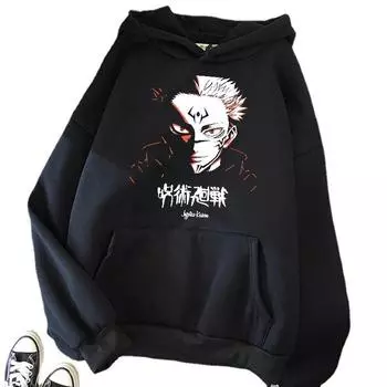Аниме День Человек Креативный Повседневный С Капюшоном Свитер Толстовка XS