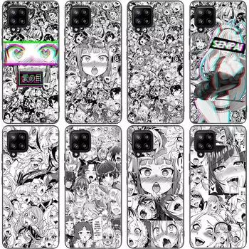 Аниме девушка мультфильм Япония милое лицо чехол для Samsung Galaxy A12 A02S A22 A32 A52 A72 A71 A51 A41 A31 A21 A11 A50 A70 A10S A20S Samsung A02