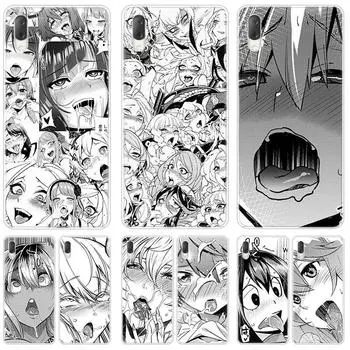 Аниме девушка мультфильм Япония милые лица Чехол Sony Xperia L1 L2 L3 X XA XA1 XA2 Ultra E5 XZ XZ1 XZ2 Compact XZ3 M4 Aqua Z3 Z5 Premium Sony Xperia L1