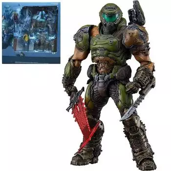 Аниме DOOM Eternal Doom Slayer Фигурки Destroy Warrior Eternal Destroy Warrior Фигурки ПВХ Модель Игрушки without box
