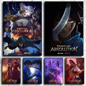 Аниме Dragon Age Absolution персонажи мультфильмов искусство домашнего декора стен фотографии для гостиной холст картины печать плакаты подарок 21x30cm No Frame