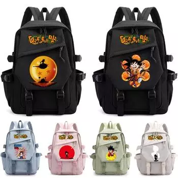 Аниме Dragon Ball Anti Theft Bag Повседневный унисекс рюкзак с принтом для мальчиков и девочек USB-сумка для студентов и детей Подарочная сумка для мужчин и женщин Дорожная сумка для отдыха Рюкзак