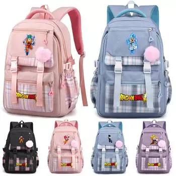 Аниме Dragon Ball Большая вместительная водонепроницаемая сумка для подростков, школьная сумка для девочек и мальчиков, для студентов, детей, ежедневная сумка для книг, для мужчин и женщин, дорожная сумка