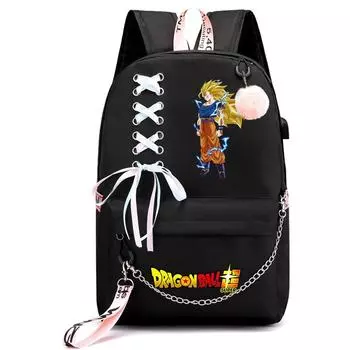 Аниме Dragon Ball ежедневная сумка для книг удобный принт мультфильм ноутбук рюкзак подростковый рюкзак обратно в школу унисекс школьная сумка для мальчиков и девочек рюкзак