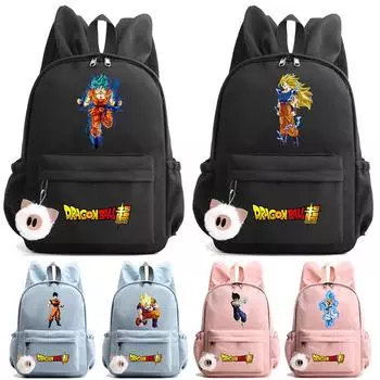 Аниме Dragon Ball Ноутбук Рюкзак Подросток Девочки Мальчик Мультфильм Рюкзак Назад В Школу Книжная Сумка Мужчины Женщины Досуг Дорожная Сумка Повседневная Сумка Игрушка На День Рождения Фильм