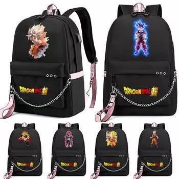 Аниме Dragon Ball Printed Boy Girl Schoolbag Back To School Водонепроницаемая сумка для школьников для мальчиков и девочек, дорожная сумка для отдыха и развлечений, рюкзак Mochila