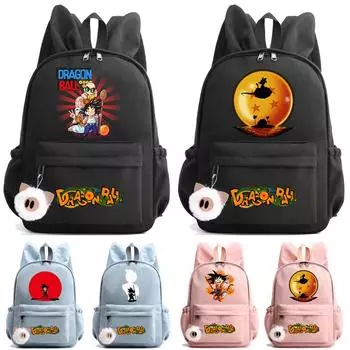 Аниме Dragon Ball сладкий мягкий рюкзак для ноутбука легкая сумка для книг для мальчиков и девочек детей подростков подарок для мужчин и женщин дорожная сумка для отдыха рюкзак Mochila