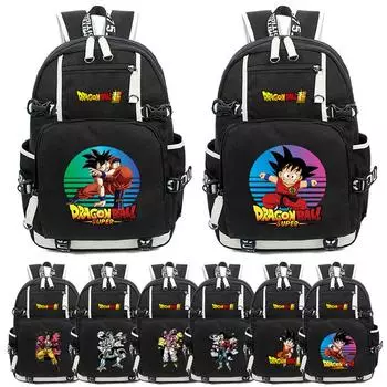 Аниме Dragon Ball Студенты Мальчики Девочки Школьный рюкзак Гоку Детский подростковый рюкзак с героями мультфильмов Водонепроницаемая школьная сумка Mochilas