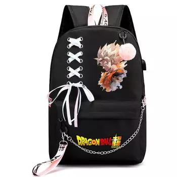 Аниме Dragon Ball Usb рюкзак с рисунком из мультфильма рюкзак для ноутбука подростковый рюкзак для документов Обратно в школу повседневная школьная сумка для мальчиков и девочек сумка для отдыха