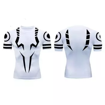 Аниме дзюдзюцу кайсен 3D принт компрессионные рубашки для мужчин тренажерный зал тренировки фитнес майка спортивная быстросохнущая футболка майки топы 2XS