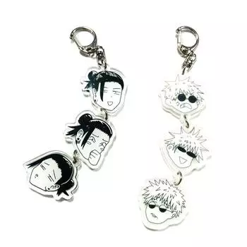 Аниме дзюдзюцу кайсен косплей смешной длинный брелок годзё сатору гэто сугуру сумка подвеска акриловый брелок для коллекции подарок