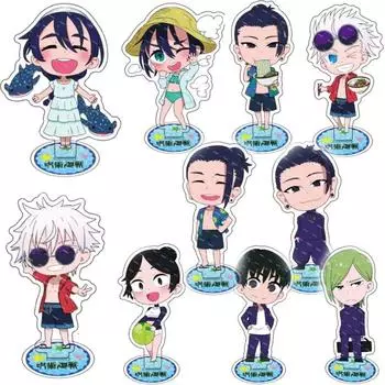 Аниме дзюдзюцу кайсен мини-фигурка на акриловой подставке Itadori Yuji Fushiguro Megumi Gojo Satoru Ryomen Sukuna модель настольный декор стоя 1