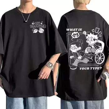 Аниме дзюдзюцу кайсен My Besto Friendo My Brother Todo Aoi новинка мужская/женская футболка с круглым вырезом одежда S чёрный