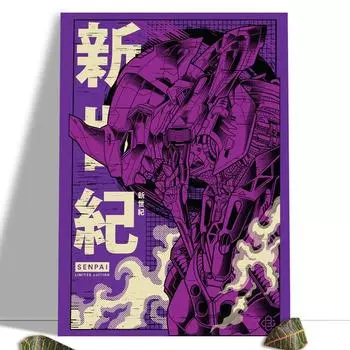 Аниме EVA 001 постер 1 шт. HD принты домашний декор живопись плакат настенное искусство холст модульные картины для спальни без рамки 21*30cm