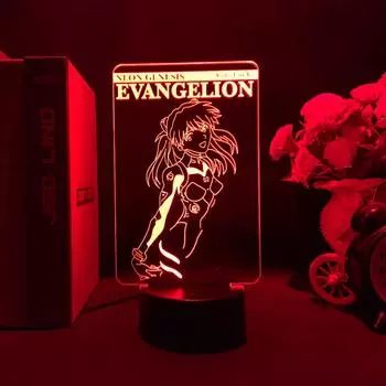 Аниме EVA рисунок Аянами Рей Манга художественная лампа украшение дома 3D ночник светодиодный верхний светильник прикроватный декор отаку подарок на день рождения